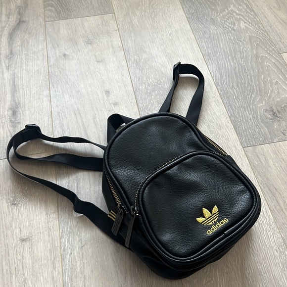 adidas Bags Adidas Mini Backpack Black Gold Poshmark